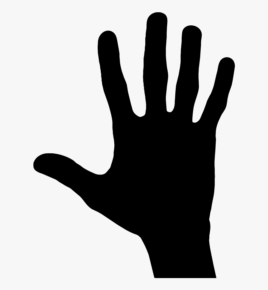 Hand Silhouette - Clip Art Hand Silhouette Hand, Transparent Clipart