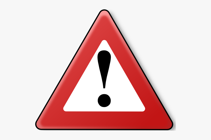 Warning Triangle, Transparent Clipart