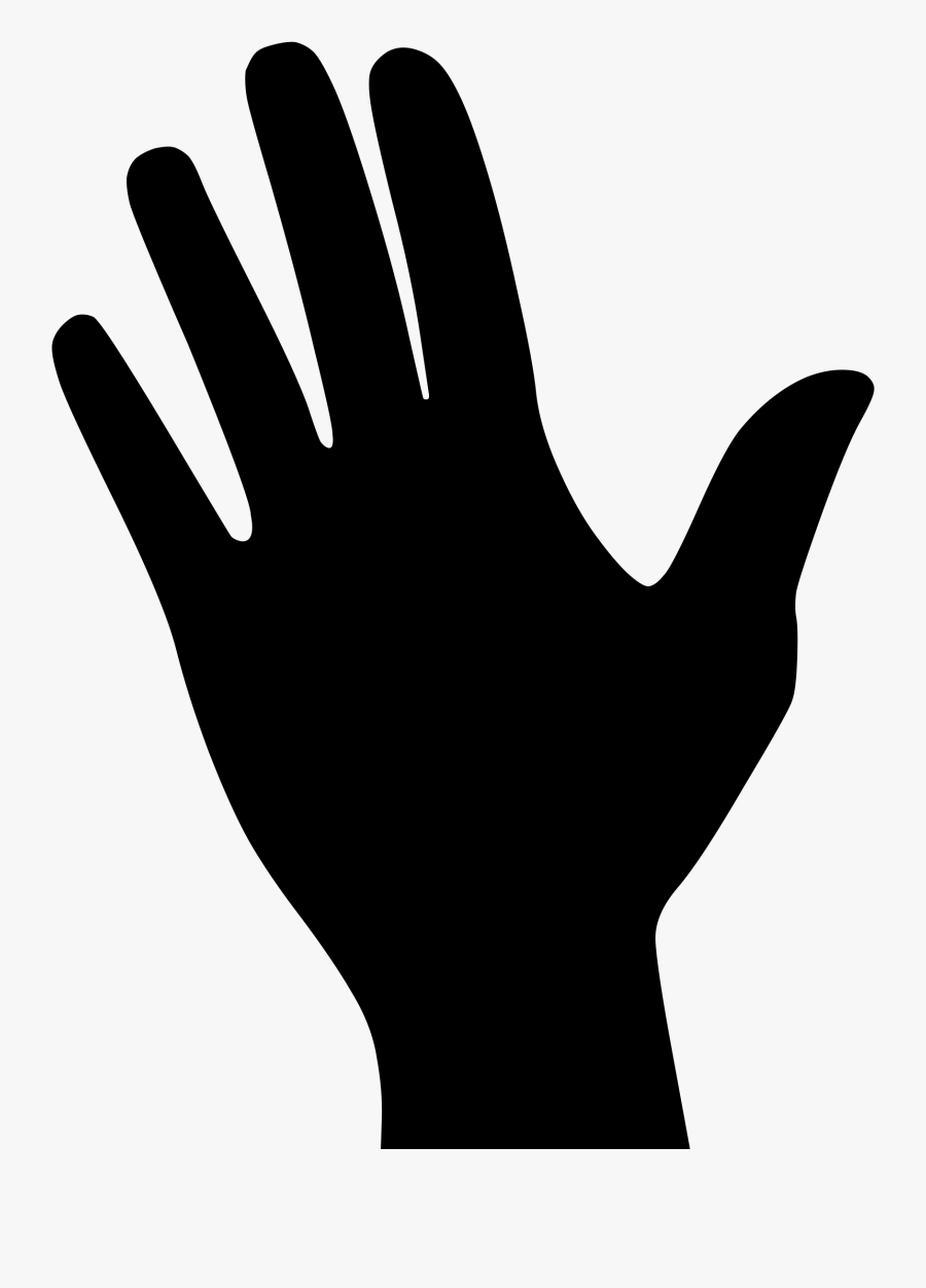 Filesilhouette Hand - Hand Silhouette Transparent Background, Transparent Clipart