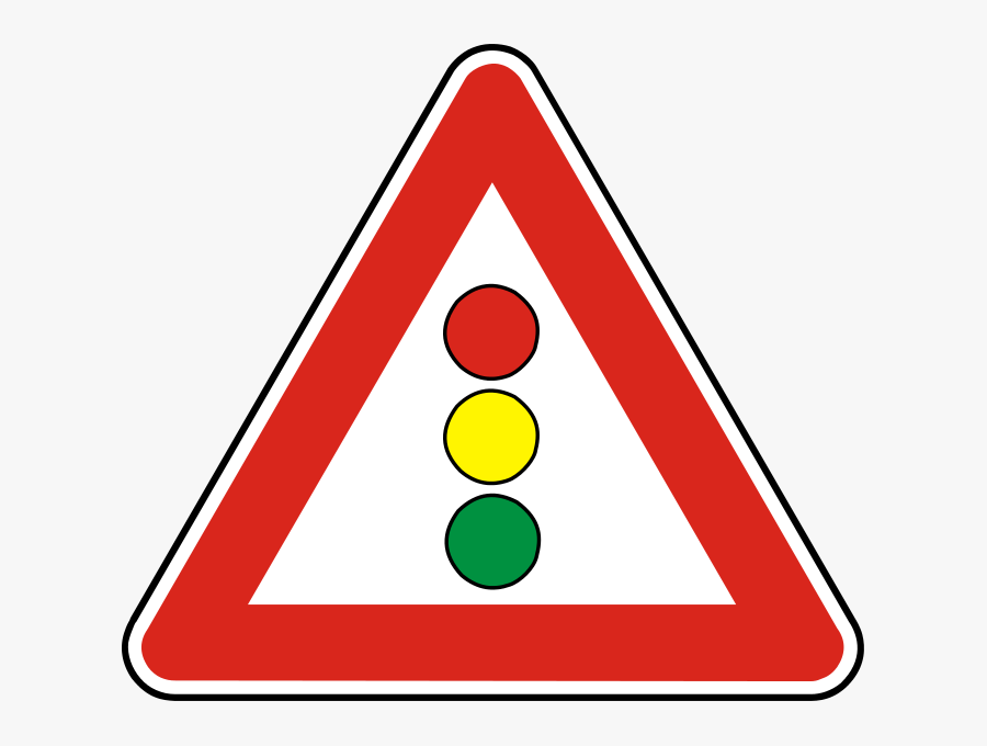 Singapore Light Signs Sign Warning Traffic In Clipart - Dopravní Značky Světelná Signalizace, Transparent Clipart