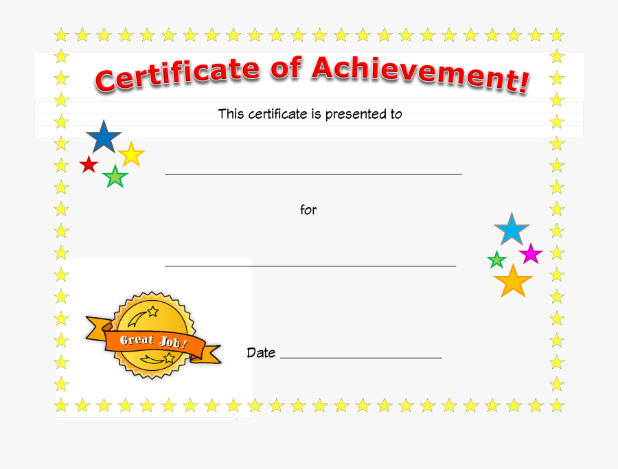 Clip Art Acheivement Certificate Templates - Best Little Brother Award, Transparent Clipart
