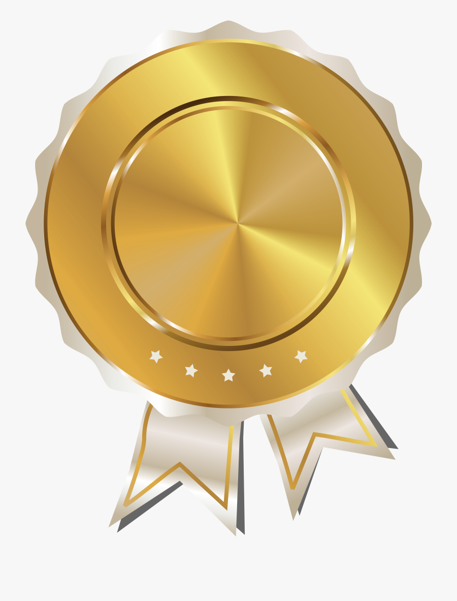 Hd Gold Seal Cliparts - Gold Seal Ribbon Png , Free Transparent Clipart