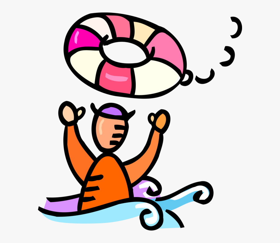 Transparent Life Preserver Png - Man Overboard Clipart, Transparent Clipart