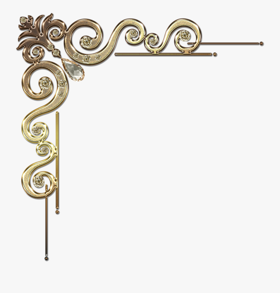 Corner Clipart Certificate - Corner Border Transparent Background, Transparent Clipart