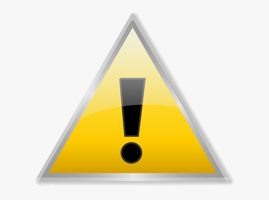 Angle,symbol,yellow - Windows Warning Icon, Transparent Clipart