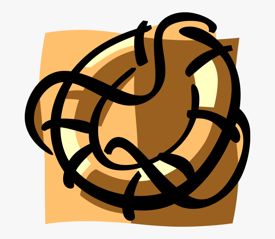 Vector Illustration Of Lifebuoy Ring Lifesaver Life, Transparent Clipart