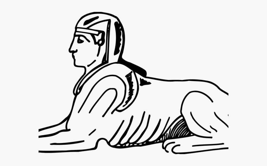 Great Sphinx Drawing, Transparent Clipart
