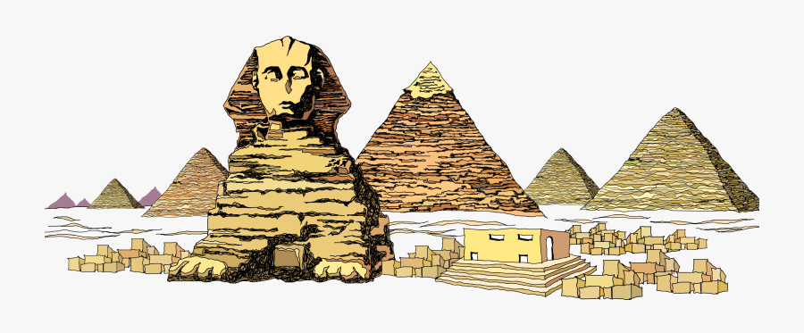 Great Sphinx Of Giza - Great Pyramid Of Giza Clipart, Transparent Clipart