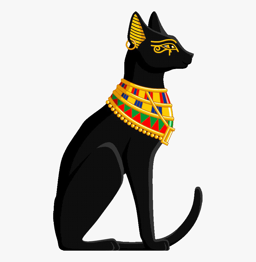 Clip Art Graphic Transparent Stock Techflourish - Ancient Egypt Cat Clipart, Transparent Clipart