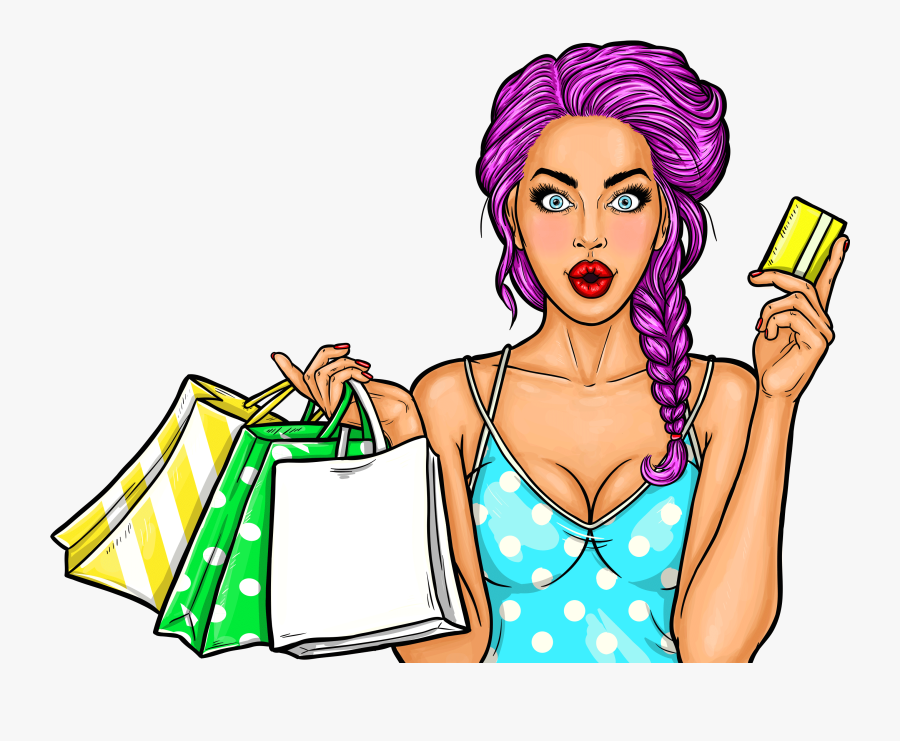Pop Art Girl Png Image Free Download Searchpng - Pop Art Clipart Girl, Transparent Clipart