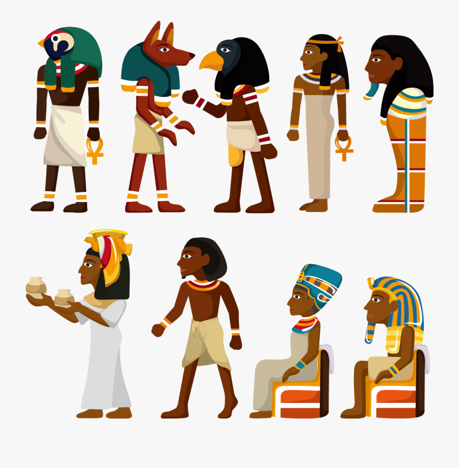 Clip Art Ancient Egyptian Cartoon - Pharaoh Vector, Transparent Clipart