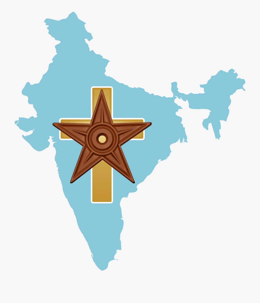 India Christianity Barnstar - Ports In South India, Transparent Clipart