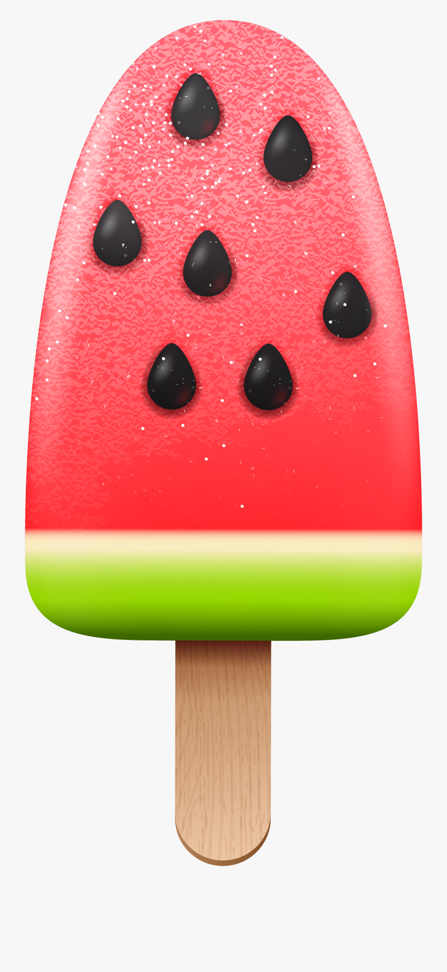 Melon Ice Cream Png Clipart Image - Watermelon Ice Pop Clipart, Transparent Clipart