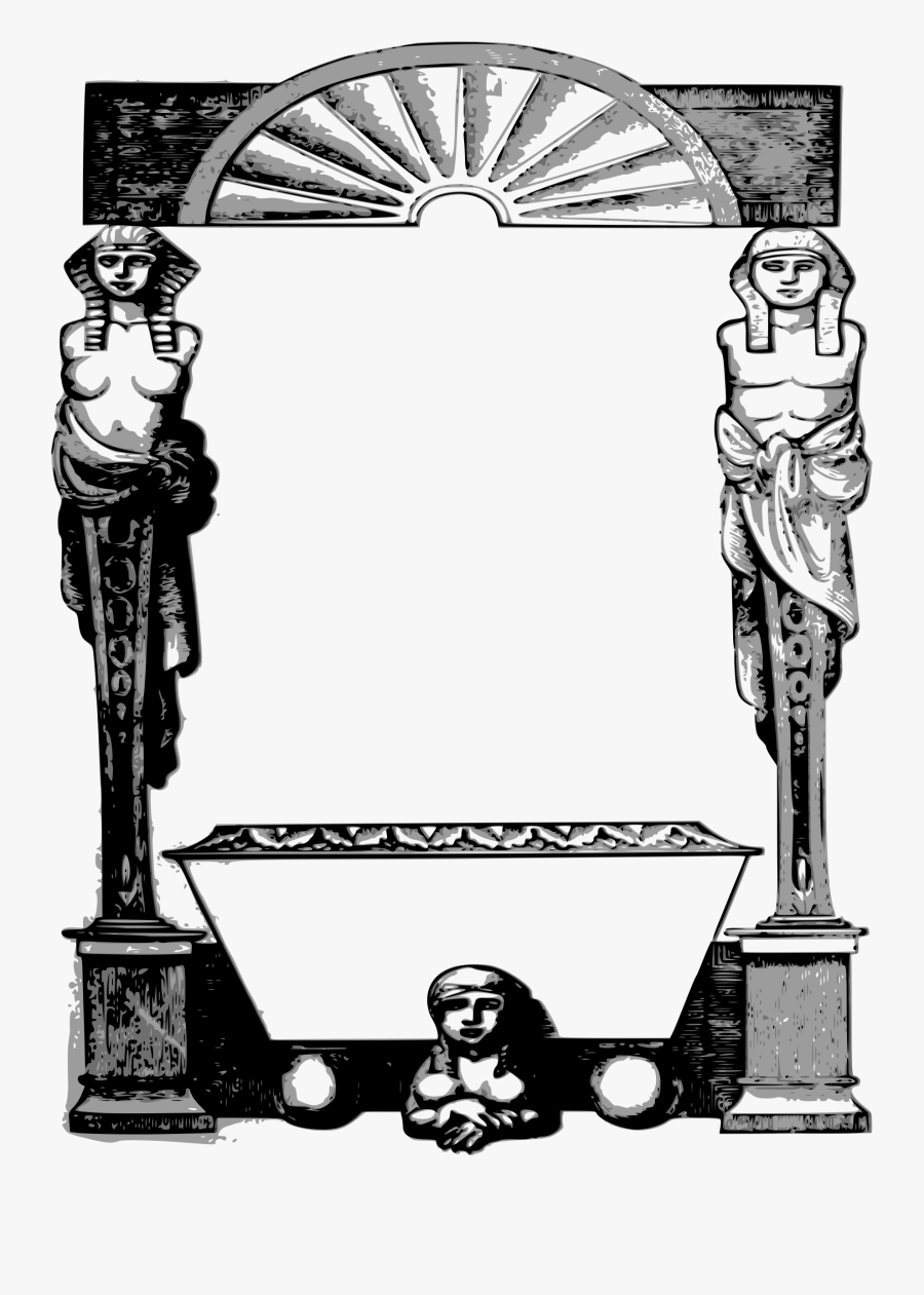 Egypt Clipart Border - Egyptian Frame Border, Transparent Clipart