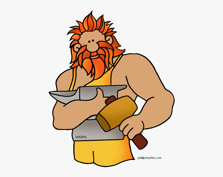 Vulcan Roman God Cartoon, Transparent Clipart