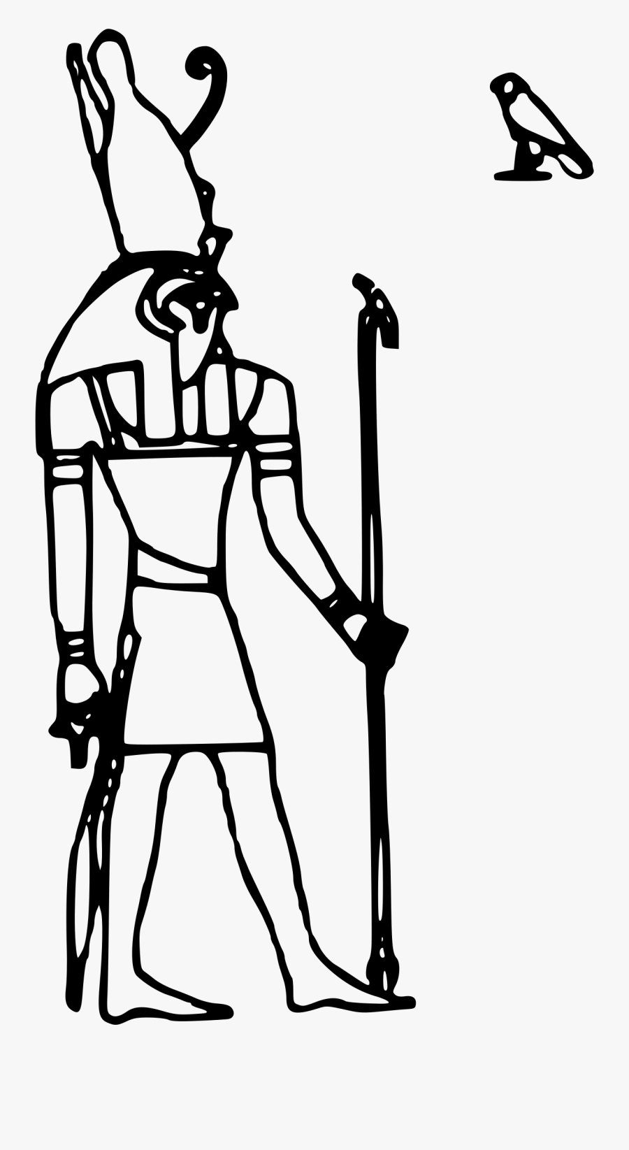 Horus Clip Art - Horus Black And White, Transparent Clipart