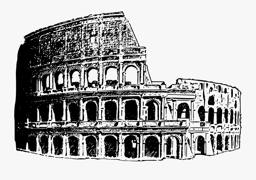 Building,ancient Roman Architecture,medieval Architecture - Colosseum Transparent Background, Transparent Clipart