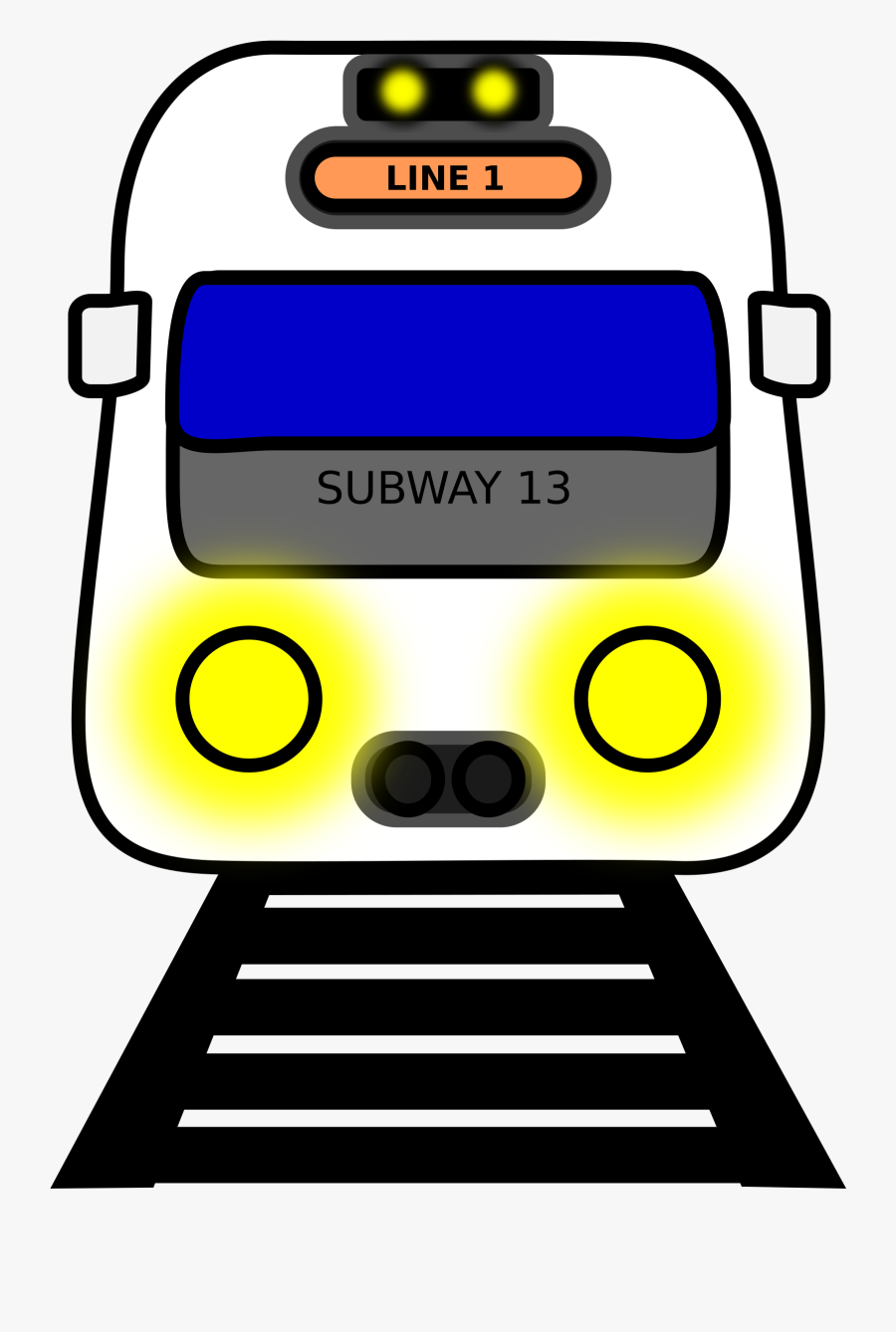Transparent Subway Sub Png - Cartoon Subway Train Clip Art, Transparent Clipart
