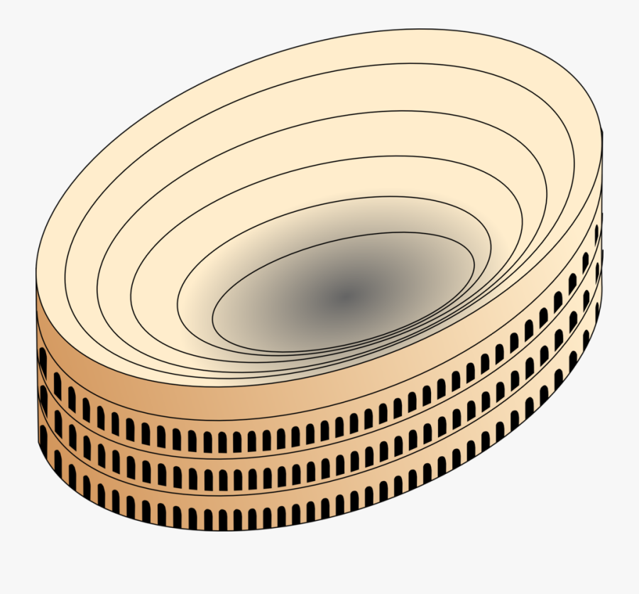 Coliseum In Rome Viewed From The Air - Coliseum Top View, Transparent Clipart
