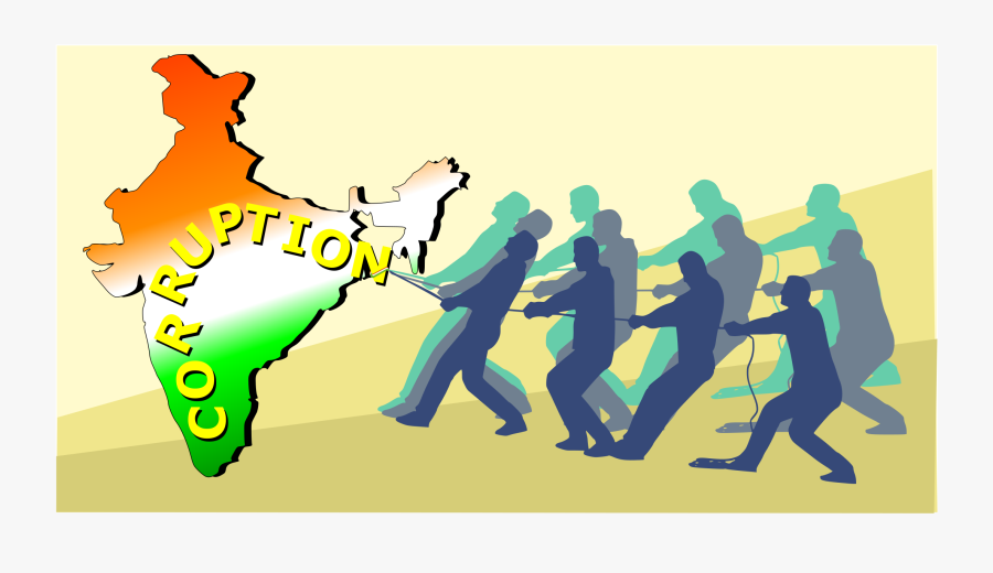 Png Transparent India Clipart Text - Corruption Of India Cartoon, Transparent Clipart