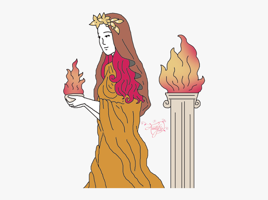 Vesta Roman Goddess Of - Goddess Vesta, Transparent Clipart