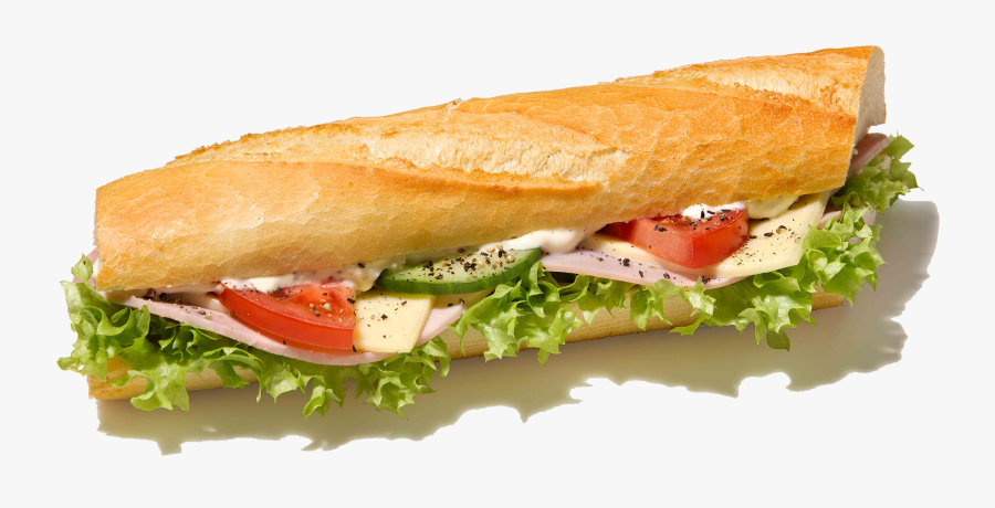 Subway Restaurant Turkey Subs Clipart - Belegtes Baguette Png, Transparent Clipart