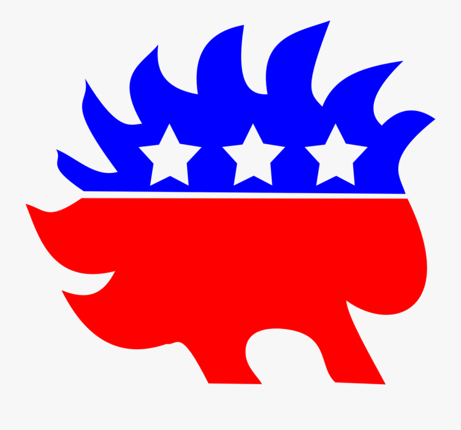 Libertarian Party, Porcupine, Usa, America, Symbol - Libertarian Party Flag, Transparent Clipart