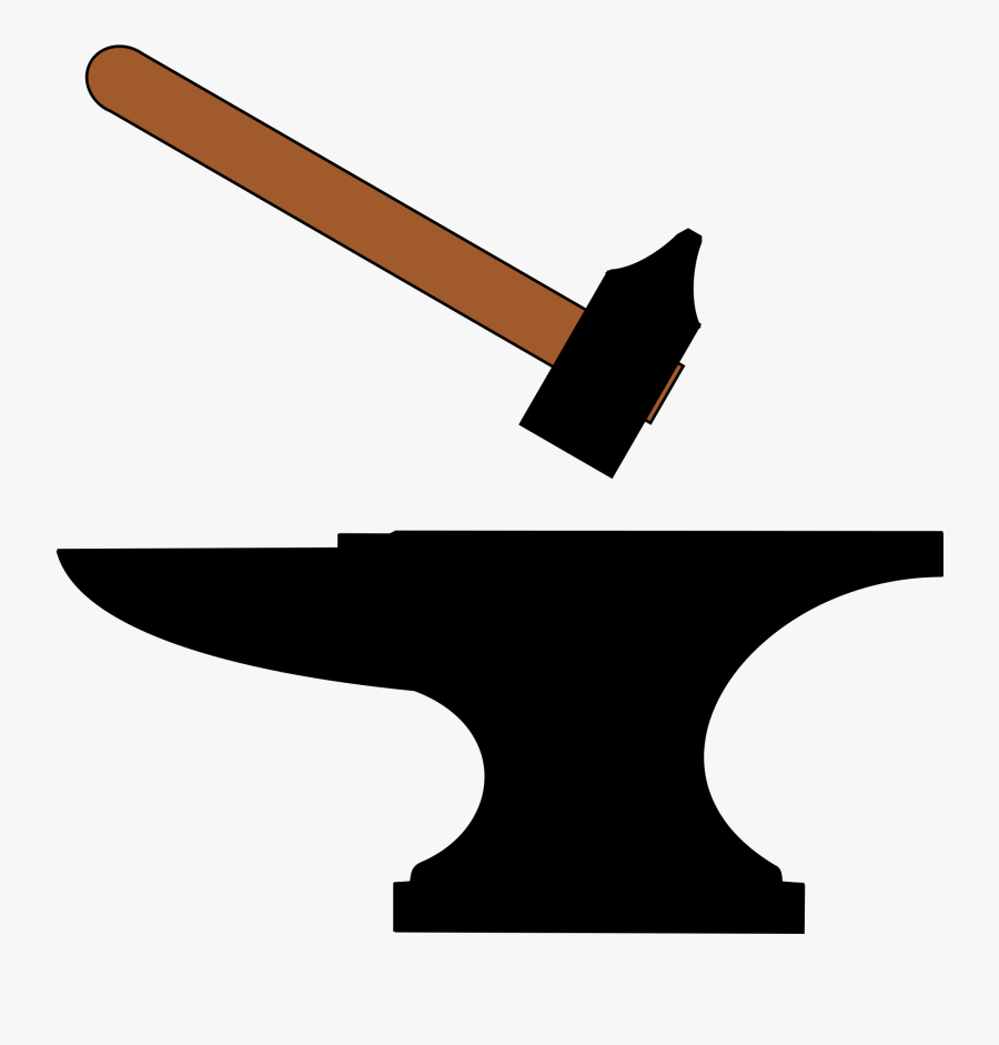 Blacksmith Anvil Forge Hammer Clip Art - Blacksmith Hammer Clipart, Transparent Clipart