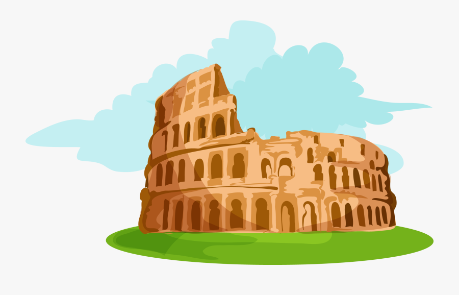 Clip Art Ancient Roman Pics - Coliseo Romano Dibujo Animado, Transparent Clipart