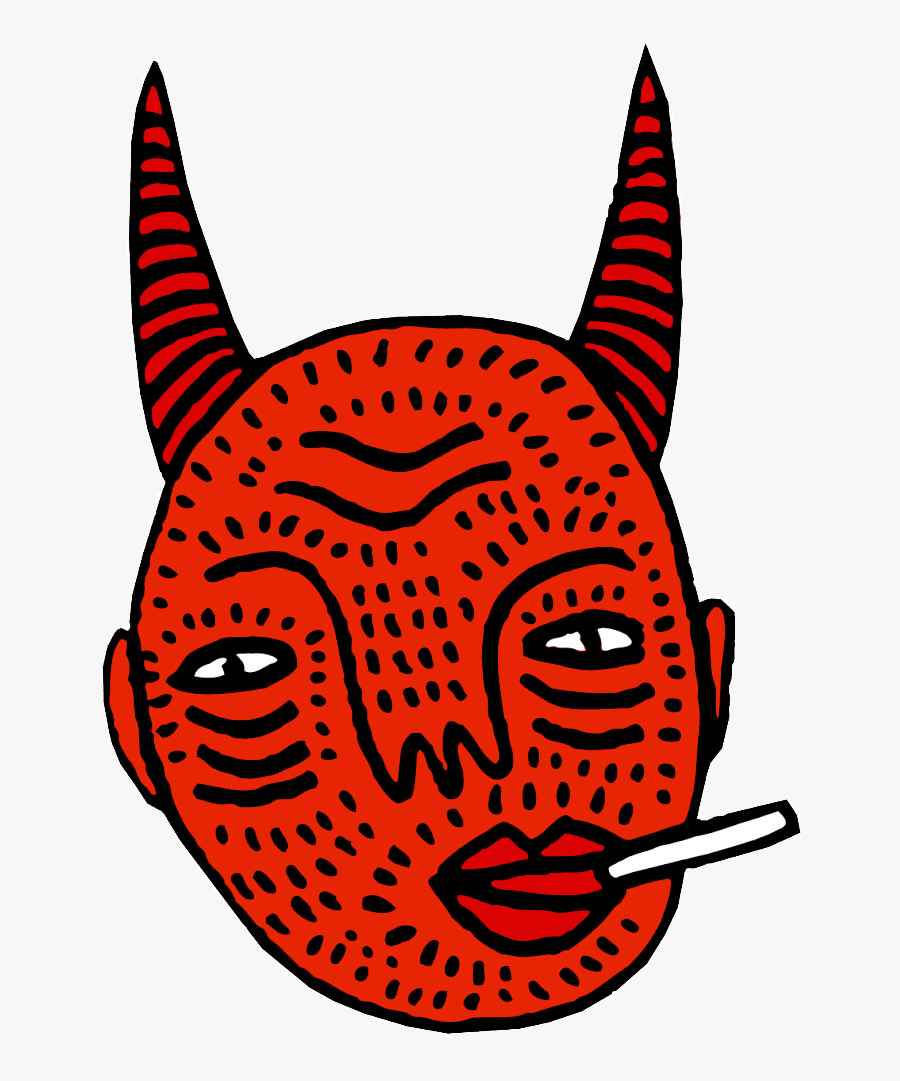 Demon Clipart Devil Face - Polly Nor Devil Head, Transparent Clipart
