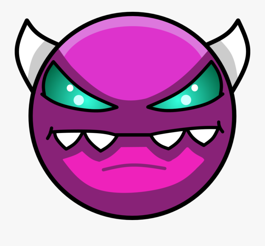 Demon Face Png - Demon Face Geometry Dash, Transparent Clipart