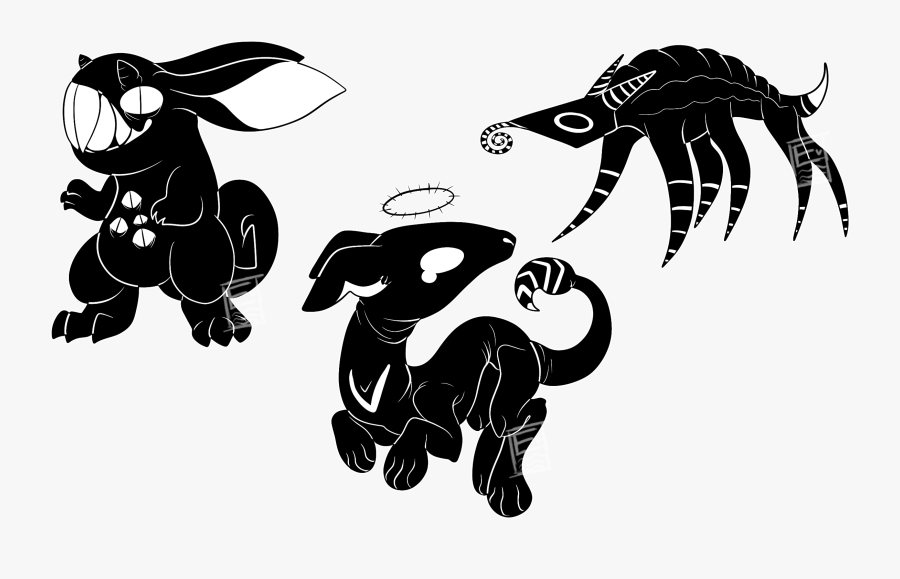 Demon Clipart Creepy Shadow - Drawing, Transparent Clipart