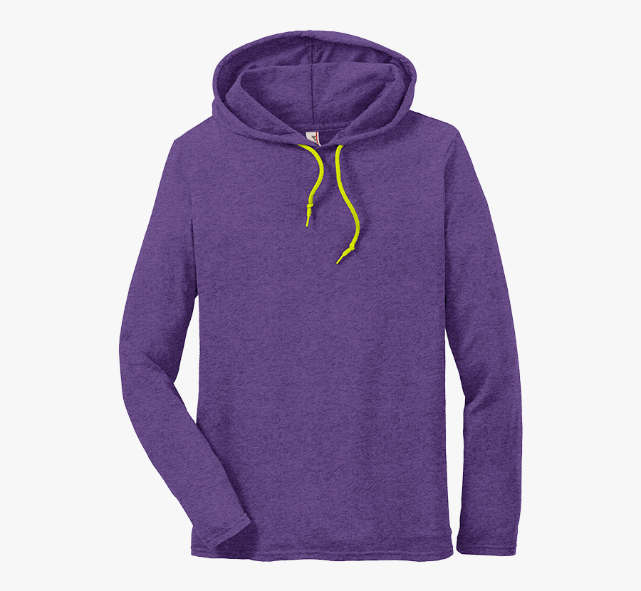 Heather Purple Neon Yellow - Hoodie, Transparent Clipart
