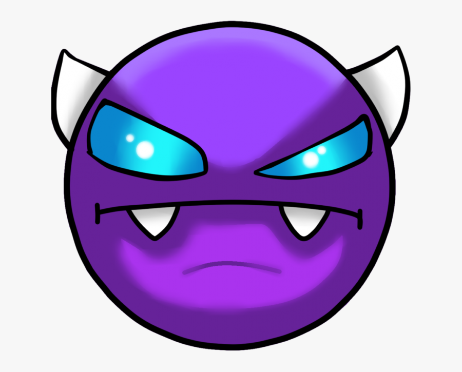 Demon Geometry Dash Png - Geometry Dash Easy Demon, Transparent Clipart