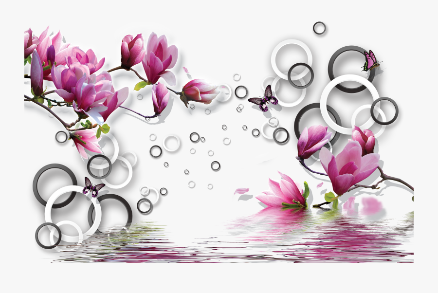 Clip Art Paper Painting Wall Mural - 3d Mural Wallpaper Free Download, Transparent Clipart