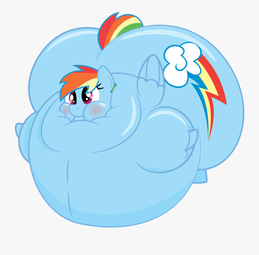 Png Royalty Free Blimp Drawing Simple - My Little Pony Inflation Rainbow Dash, Transparent Clipart