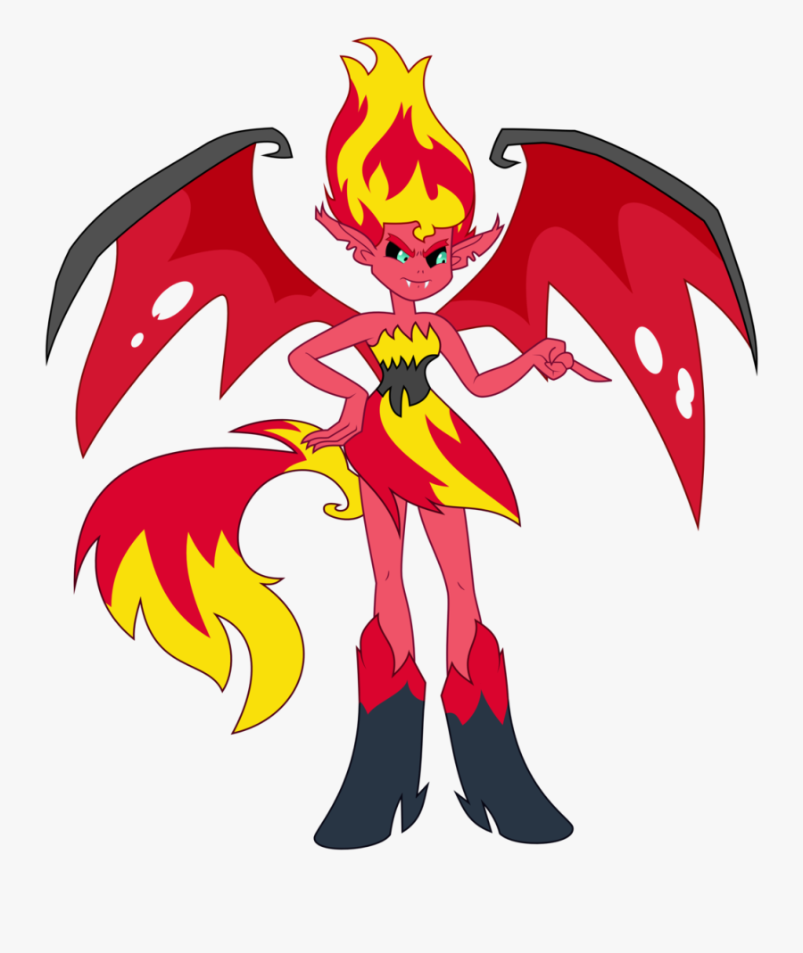 Sunset Shimmer Demon Vector By Ponyalfonso Sunset Shimmer - Equestria Girls Sunset Shimmer Demon, Transparent Clipart