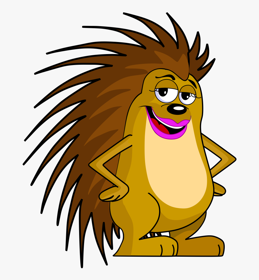 We Care For You - Cartoon Porcupine, Transparent Clipart