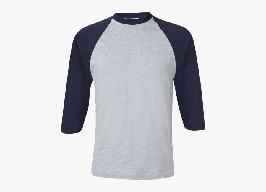 Baseball Tee Clipart - Raglan Sleeve Style, Transparent Clipart
