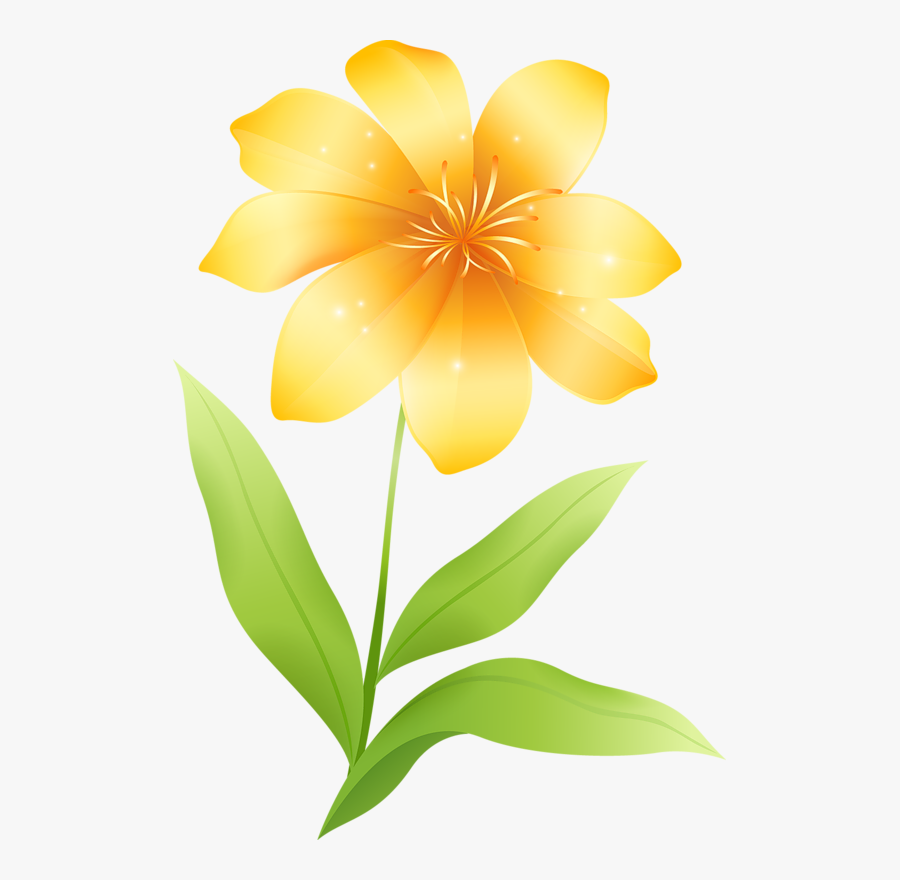 Yellow Flower Clipart - Png Clip Art Flower, Transparent Clipart