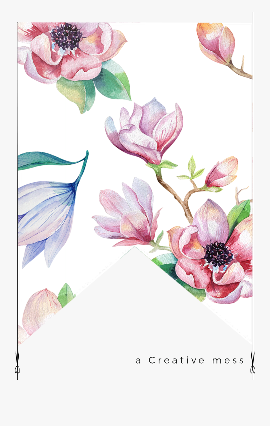 Magnolia Watercolor Diy Clipart - Orchid Water Color Png, Transparent Clipart