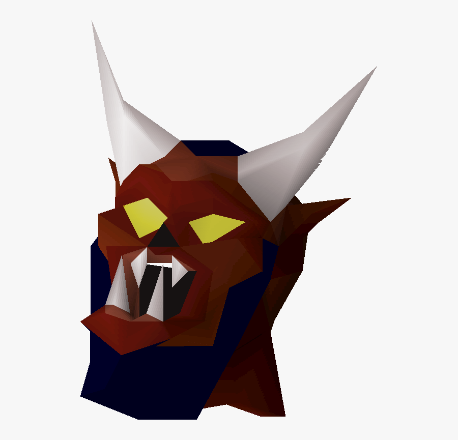 Greater Old School Runescape - Osrs Greater Demon Mask, Transparent Clipart