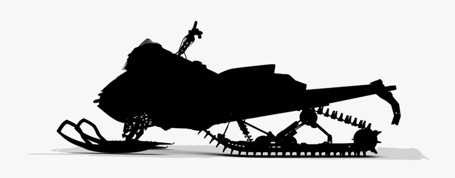 Sled Black & White - Snowmobile Lynx Transparent, Transparent Clipart