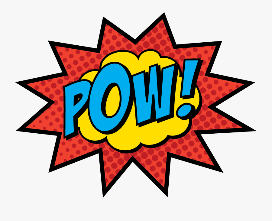 Transparent Pow Png - Transparent Background Superheroes Clipart, Transparent Clipart