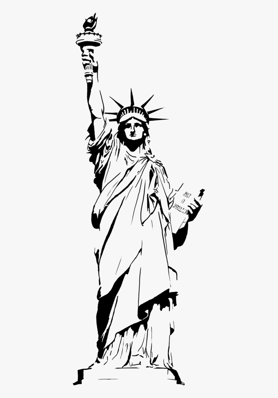 Statue Of Liberty Vector Png - Cartoon Clipart Statue Of Liberty, Transparent Clipart