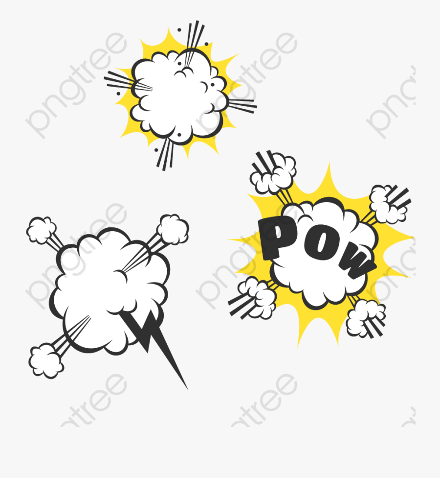 Explosion Clipart Bubble - Pow Bum, Transparent Clipart
