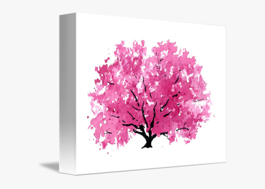 Transparent Magnolia Tree Clipart - Magnolia Tree Watercolor Painting, Transparent Clipart