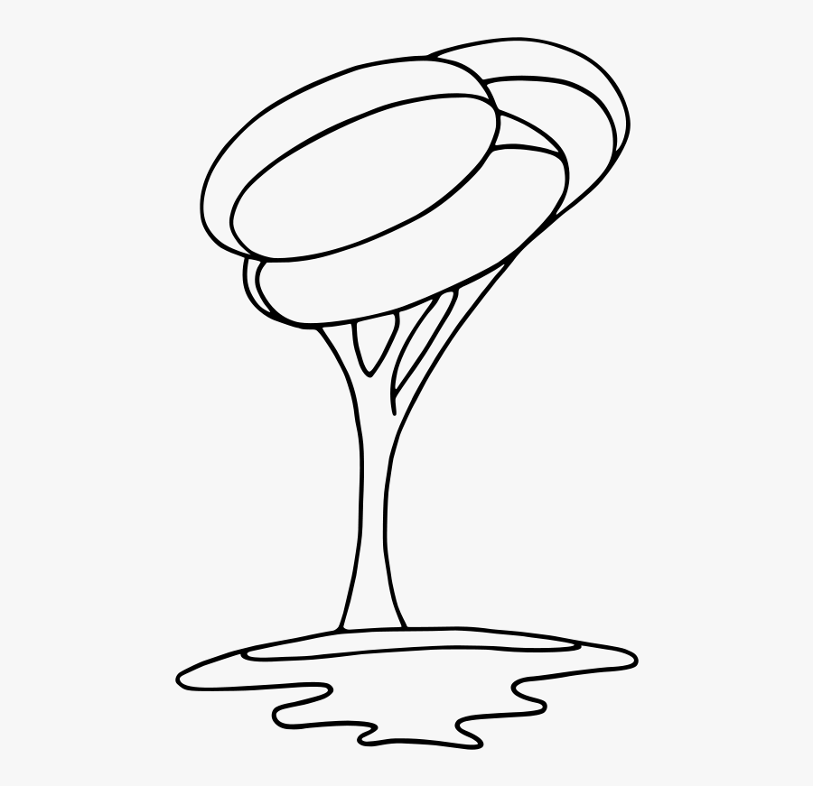 Line Art,plant,champagne Stemware - Modern Clip Art, Transparent Clipart