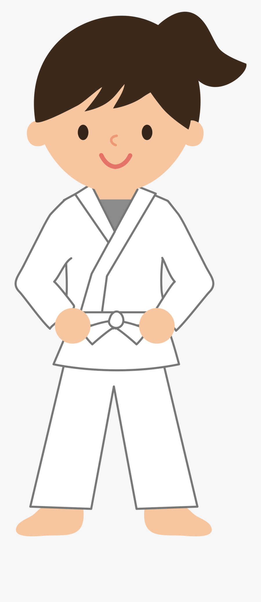 Karate Clipart Stage Fighting - Female Karate Clip Art, Transparent Clipart