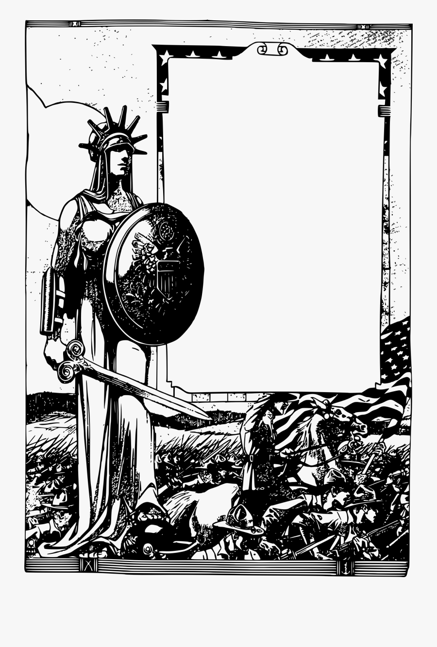 Transparent Liberty Clipart - Fighting Liberty, Transparent Clipart